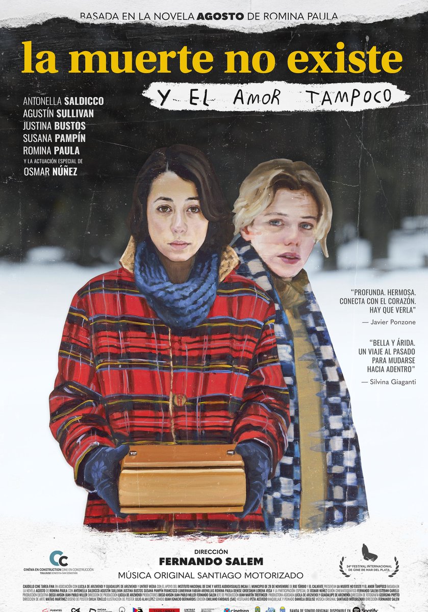 tareafinacine's tweet photo. LA MUERTE NO EXISTE Y EL AMOR TAMPOCO de Fernando Salem aún disponible para ver desde la plataforma de @CINEAR_ ESTRENOS.
#lamuertenoexiste #lamuertenoexisteyelamortampoco #fernandosalem #agosto #rominapaula #cineargentino #santiagomotorizado #quedateencasa #cineencasa https://t.co/kFytpFnTf4