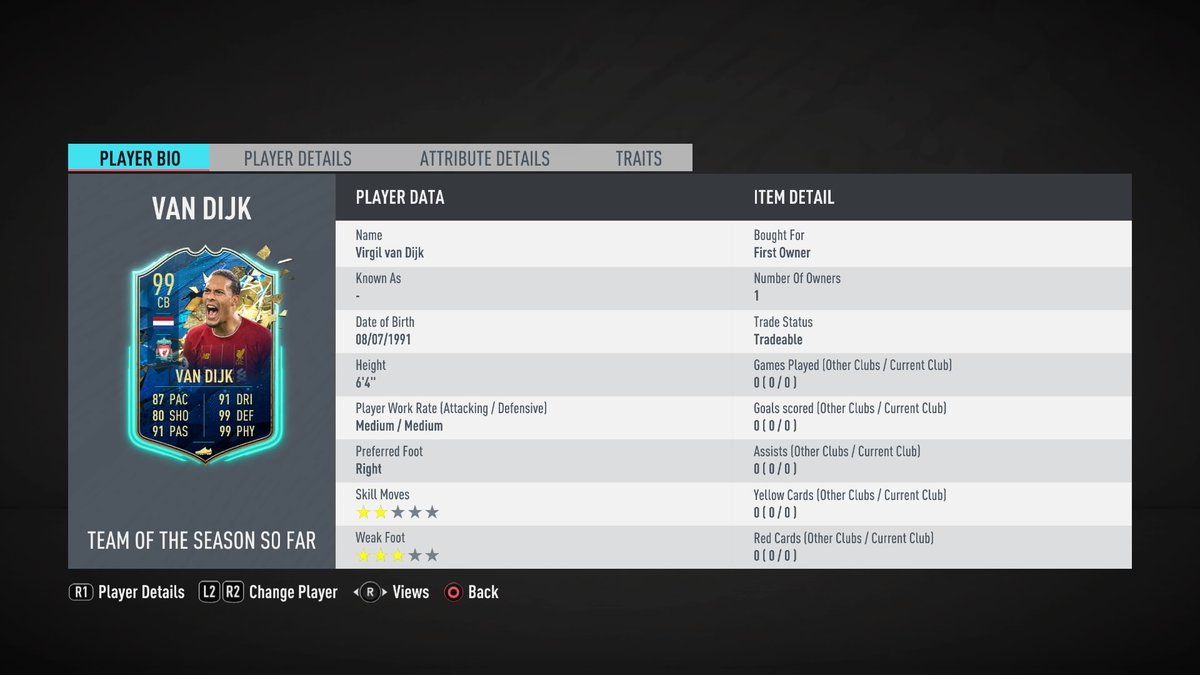 RoyJuanlesPins's tweet photo. Et on packe pas VVD merci #EAsports #FIFA20 #FUT #TOTSbpl #PS4share https://t.co/Y9jF3kGzNf