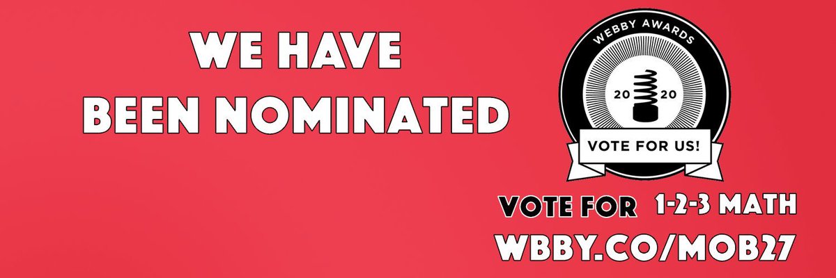 Friends, please show us your support. The gap between 1st and 2nd is closing and we need all your votes to win.  Vote for 1-2-3 Math wbby.co/mob27

@bmetrock <a href="/BrianRoemmele/">Brian Roemmele</a> #voicefirst #STEM #Education #MotivationMonday