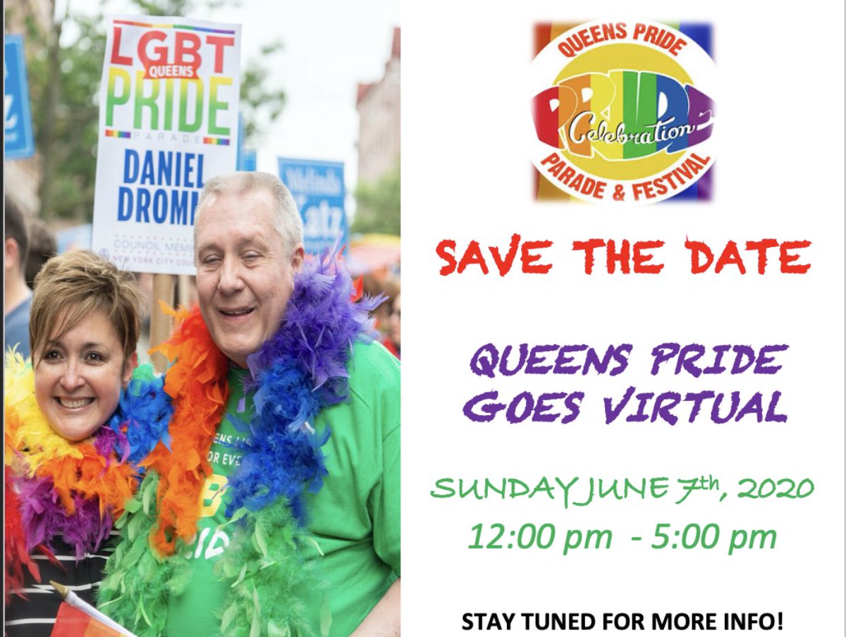 Get ready to watch the “parade” of content on our social media.  We’re planning performances, videos and a fun mix of live and recorded content for parade day. Guaranteed to make you feel like you’re celebrating pride from the comfort of your homes!!