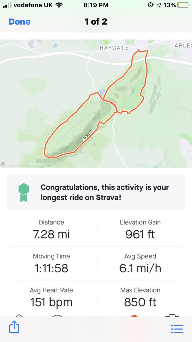 Zoe71's tweet photo. @ErcallWoodPE Alfie Carter Year 9 completed his first NHS medal challenge today with this ride. He logged the fastest descent on the Bluebell run!! He has a 10k to achieve and then he is giving his race medal to a nominated NHS worker. https://t.co/aDrbSLw74M