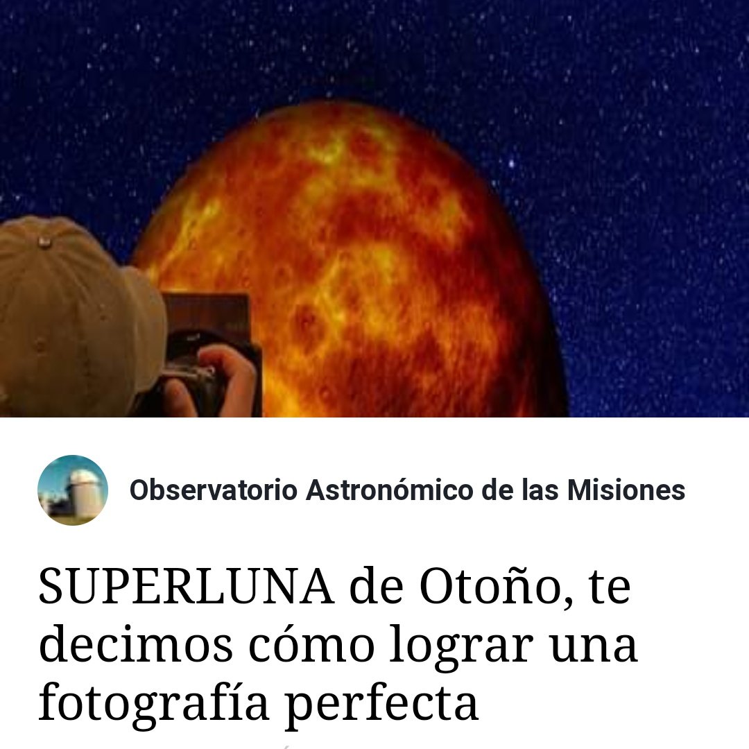 PCMisiones's tweet photo. 📸🌚“Durante las noches del Miércoles 6, jueves 7 y viernes 8 estará alta en el cielo en la constelación de Sagitario y es la última Luna más cercana a la Tierra visible en este año 2020”. Chequeá las notas del  #ObservatorioAstronómicoDeLasMisiones 🗒️🌝 https://t.co/zcxAojr5jr https://t.co/hKW5qFtMB7
