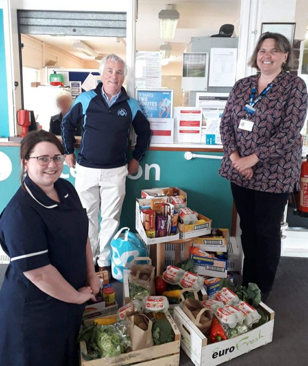 RedruthCT's tweet photo. Today more of our thank you hampers full of produce were delivered by Trustees Chris &amp; Malcolm to the hard-working staff at Barncoose Hospital and the Ambulance Station in Redruth. 
#ThankYouNHS for #MakingADifferenceInRedruth https://t.co/HSdtNyeoNC