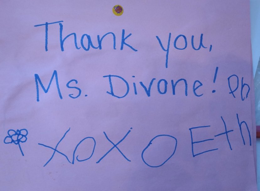 missdivone's tweet photo. One of my sweet students sent this to me for Teacher Appreciation Week! 💙#HawksSoar #HerbertAkins #PreK #IMissMyKids https://t.co/sy7LHKZaTf