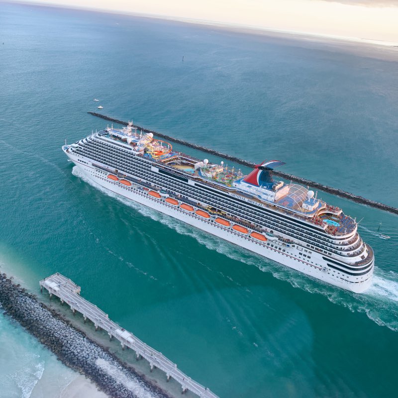 [UPDATE] #CARNIVAL anunció hoy que reanuda operaciones de forma parcial a partir del 1 DE AGOSTO.  Por ahora, comenzarán con 8 barcos que zarparán de Miami, Puerto Cañaveral y Galveston. Pendiente a nuestras redes sociales para más detalles.