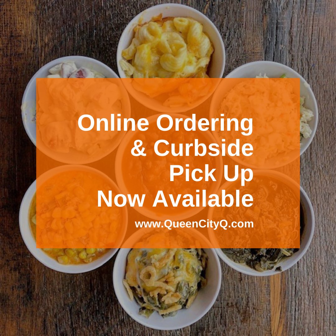 It’s good to be back! Order at QueenCityQ.com, pull up in front of the patio &amp; we''ll bring it right out. It's that easy! We’ll also have #cltbeer cans available!

#cltfood #cltdining #charlotte #bbq #ncbbq