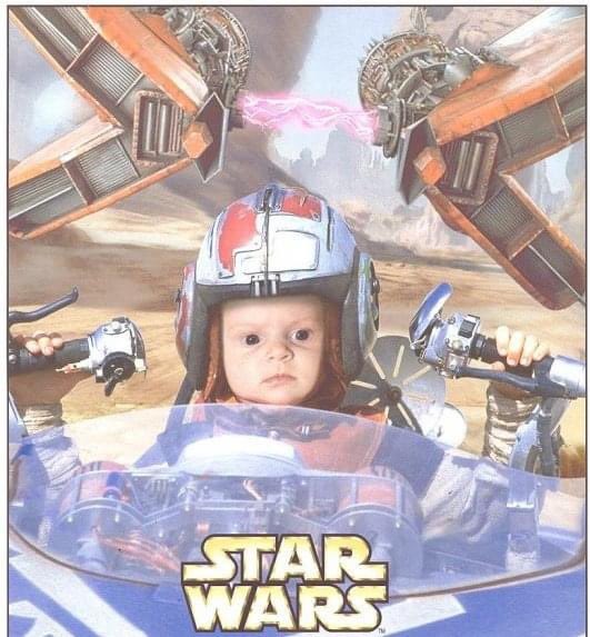 teamsloane's tweet photo. I was podracing at 6 weeks old. My midichlorians are off the charts. #theforceisstrongwithme #MayThe4thBeWithYou #iamonewiththeforcetheforceiswithme #padawan #podracing https://t.co/acGIWOHXrr