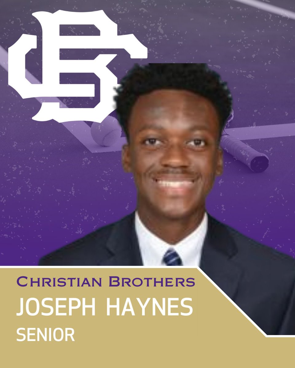 CBHSAthletics's tweet photo. We're highlighting our Senior Athletes who've left their mark despite missing out on their final season of play at CBHS. You are proof why we are #BrothersStrong.

Next up, @cbhstennis Senior Joseph Haynes! #BrothersBoys2020 https://t.co/VJ4N1KECzR