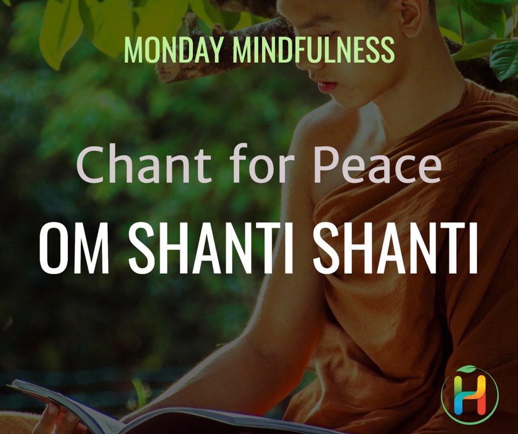 HealCircle's tweet photo. Om Shanti’ is the basic version of Shanti mantra. Shanti Mantra is chanted for invoking peace . Let’s all contribute to inner and world Chant#OmShanti #peaceofmind #positivity #peace #COVIDー19 #CoronaWillEndSoon #coronavirus #mondaymindfulness #HealCirclemondaymindfullness https://t.co/n1QGb8QMMe