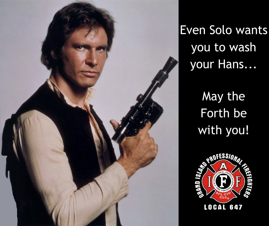 IAFFLocal647's tweet photo. May the Forth be with you and your family... #ThisIsRealGI #DoYourPartGI #HazTuParteGI #EstoEsRealGI #WinBack #IAFF647 #SaferGrandIsland @GIFireDept @CDHD_NE_GOV @NebraskaPFFA https://t.co/RbnFJN2QNJ