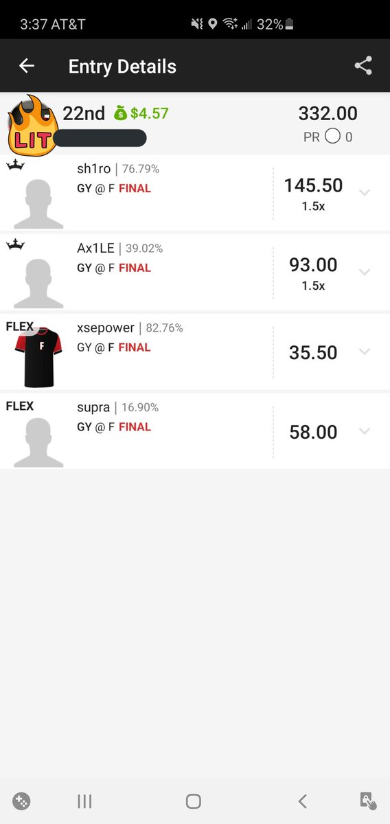 ATXZ99's tweet photo. Shout-out to @hidssu. Helps me build my lineup and end up on the winning side. Much appreciated bro👊🏾 https://t.co/MKYG6I0PIs