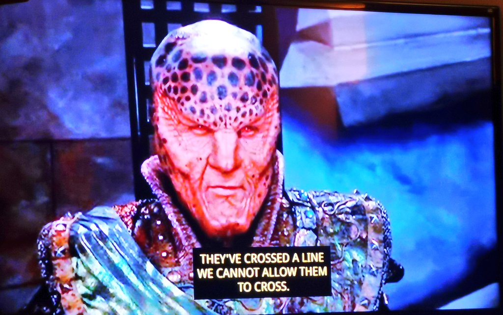  #Babylon5 S2E09 - The Coming Of ShadowsGODDAMN that episode had everything. Betrayals! Heartbreak! Political Coups! Superior Races!I'm going to throw my hat in the ring and say I'm with the Narn right now. Smash the oppressors, G'Kar.