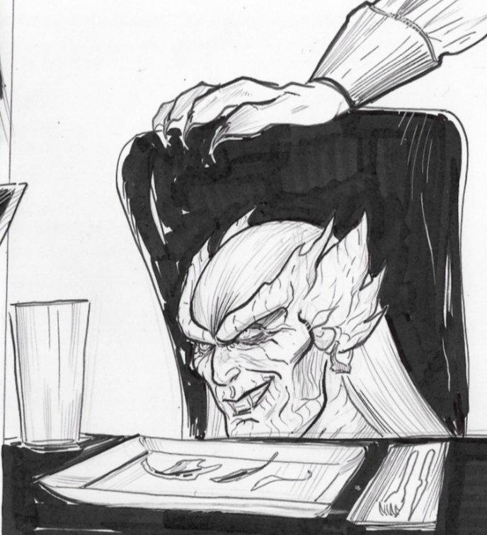LauraPanico_Ak's tweet photo. Raziel yelling Kain, lok meme, ink illustration commissioned.
#soulreaver #legacyofkain #janosaudron #meme #kain #vorador #lokmeme #fanart #commissionopen #legacyofkain #raziel #traditionaldrawing #draw https://t.co/Nz30AeHLuy