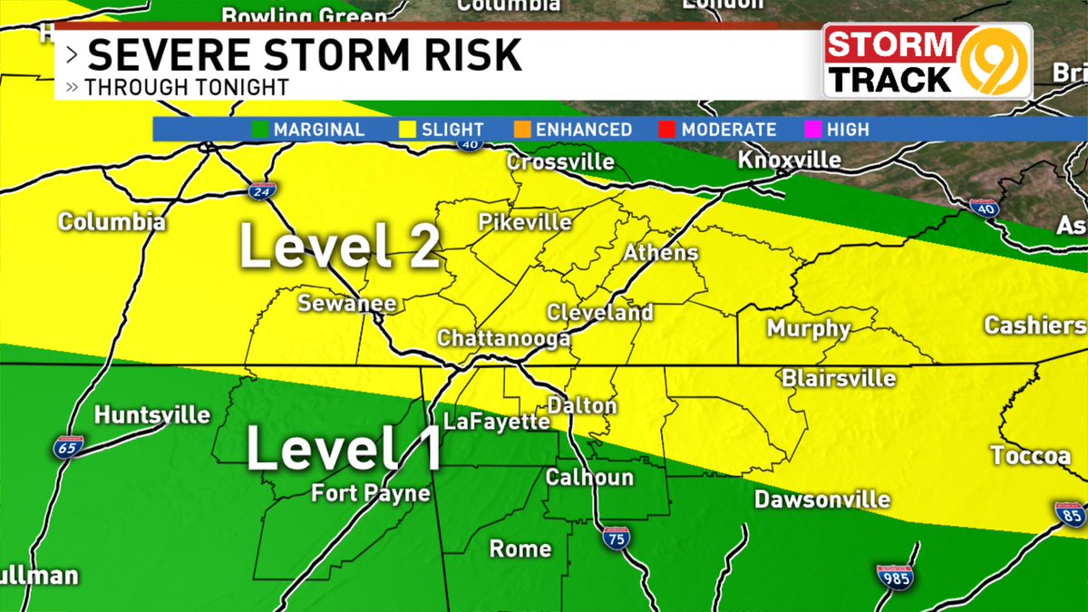 StormTrack9Dave's tweet photo. The Storm Prediction Center has upgraded the severe risk locally to Level 2 Slight Risk over a larger portion of our viewing area. Damaging wind gusts the main threat with this line of storms this evening. Please join me at 5pm on NewsChannel 9 for an update! #CHAwx https://t.co/gf1isqllD6