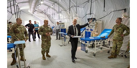 AMSUS's tweet photo. Planning, preparedness, readiness: How federal health professionals at the Walter Reed National Military Medical Center are making a difference. #federalhealth #military #readiness #COVIDー19 #coronavirus #amsus #joinamsus https://t.co/qnLQT9CYdw https://t.co/7xgQT1atZV https://t.co/MOvlOwM3Vu