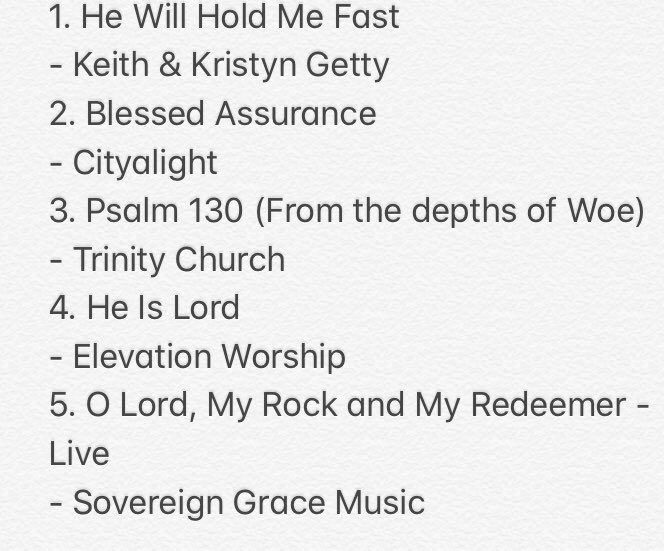 CaleyCU's tweet image. During this time of uncertainty it is SO important to REMEMBER that God is there to STRENGTHEN us and help us through this time.

The following list of worship songs serve as a REMINDER of Gods Grace and we pray that they bring comfort and peace to you at this time🙌