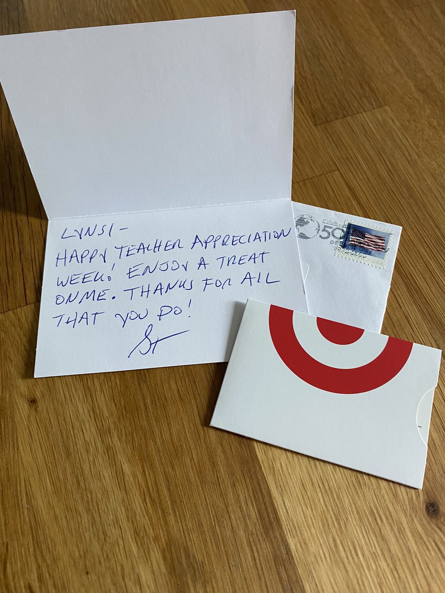 Thank you Dr. Rogers! What a great surprise in the mail today. #TeacherAppreciationWeek <a href="/WCC_Warren/">Walker Career Center</a>