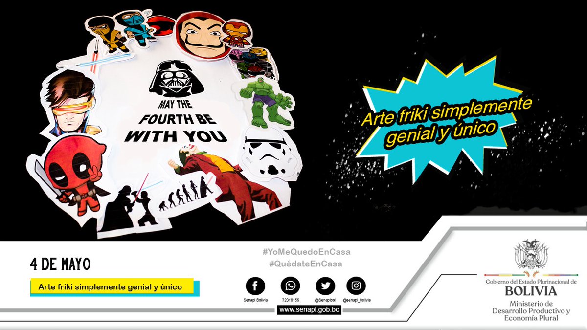 SenapiBol's tweet image. La magia del Arte Friki simplemente es genial y único.

MAY THE FOURTH BE WITH YOU.

#QuédateEnCasa
#YoMeQuedoEnCasa

#Senapi
#ProtegeTuCreación