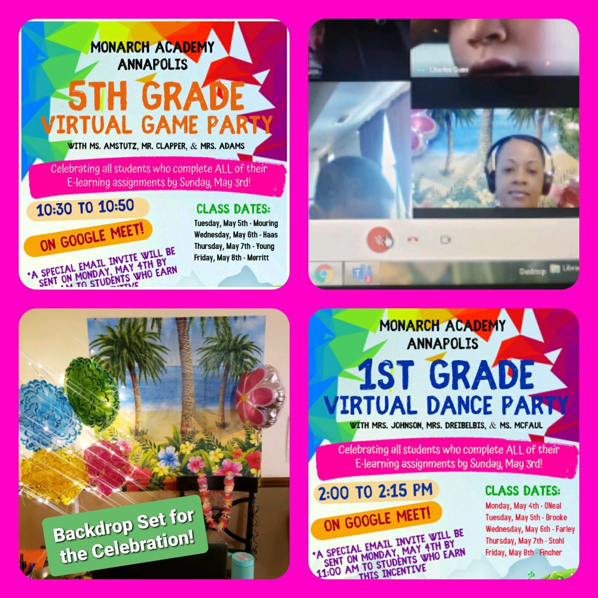 NikkiPJ15's tweet photo. MAA celebrated our students today with a Virtual Dance Party and Virtual Game Party! Fun for Everyone! Thank you to our students for your hard work! We are proud of our Marvelous Monarch Scholars! #AACPSAwesome @AACountySchools @MonarchAnnAACPS @MonarchAnnapPTA https://t.co/1z7OYCzYmu