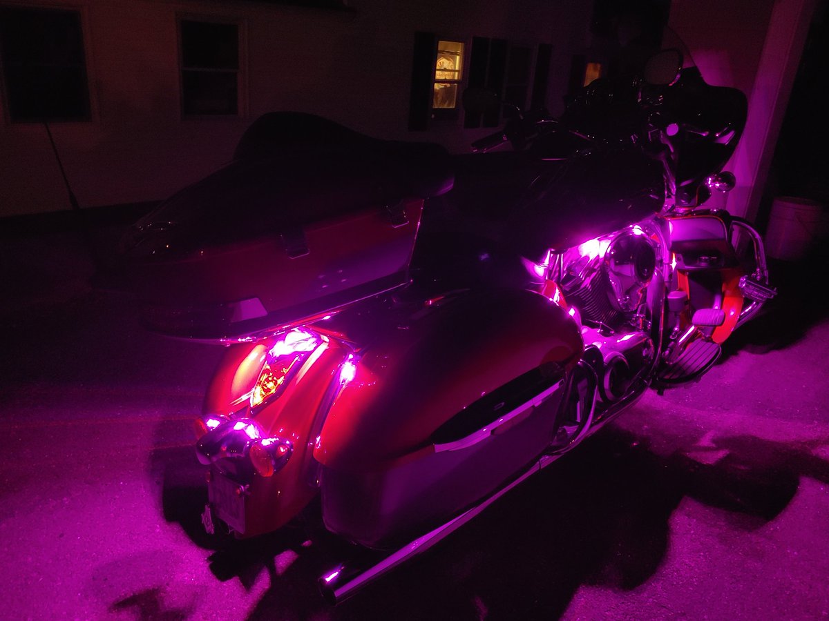 When you install your new LED kit for the bike and magenta is 1 of 15 colors.
