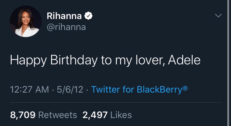 End of the thread. Fun Fact: Adele and Rihanna were born in 1988, sharing birth year 