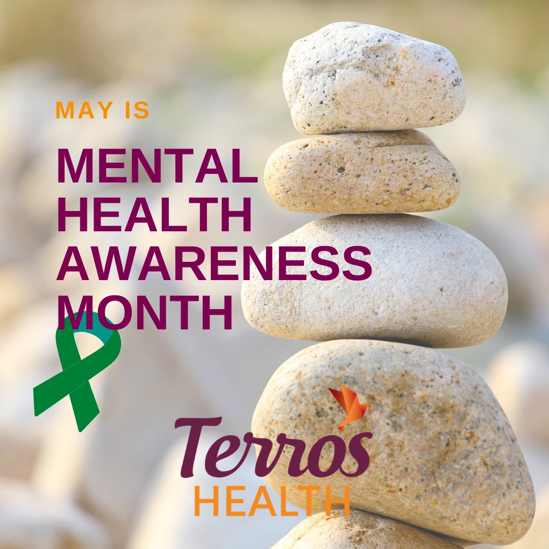 terroshealth's tweet photo. May is Mental Health Awareness Month! Terros Health has specialized in mental health and substance use treatment for over 50 years. Schedule a mental health check up today - call 602.685.6000 or visit https://t.co/PgWuIwBUxW to learn more. #mentalhealth #InspiringChangeforLife https://t.co/IKvKE9B4jC