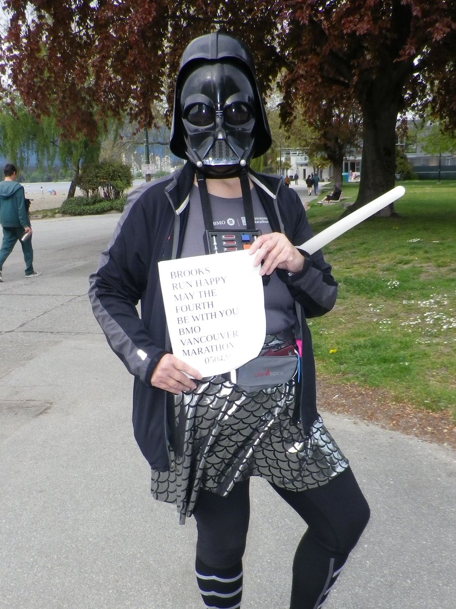debrakato's tweet photo. BMO Vancouver Marathon Marathon Brooks 'Run Happy' Scavenger Hunt photos! Fun Run costume!
https://t.co/9lyejXVP4O I'm also wearing my previous @BMOVanMarathon race shirt! 
@BrooksRunningCA
#RunHappyRunVan #bmovm #thesweatlife #BrooksRunHappy https://t.co/0YmsE6dkci