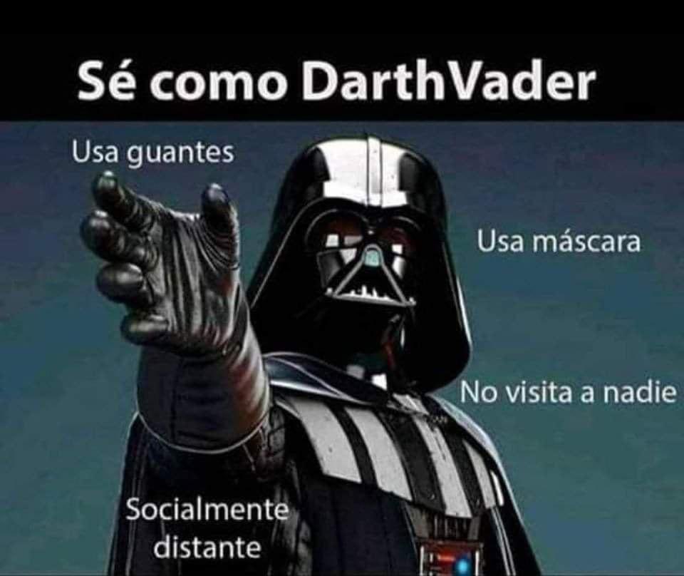bibliotecacij's tweet photo. En este #DíaDeStarWars #StarWarsDay Sé cómo Vader y #JuntosSaldremosAdelante
#COVID
#QuedateEnCasa https://t.co/SGpb5T1nkg