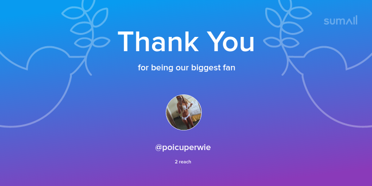 wendyteaches's tweet photo. Our biggest fans this week: poicuperwie. Thank you! via https://t.co/oNKJWucFiR https://t.co/dczocOuQw2