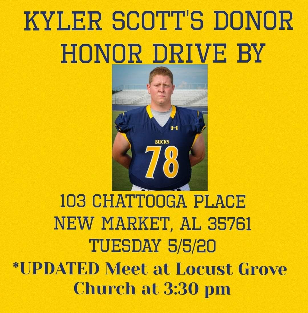 BucksFootball25's tweet photo. Kyler is giving the gift of life and we would like to honor him with a Honor Donor Walk. #78 #onebuck 💙💛 https://t.co/GJ6Ef2M8P4