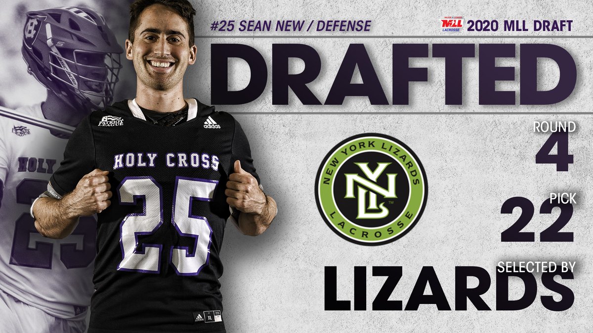 HCrossMLAX's tweet photo. Sean New has been selected by @LizardsLacrosse in the 2020 #MLLDraft!

Congrats, Sean!

#GoCrossGo https://t.co/XE9o2kaIW8