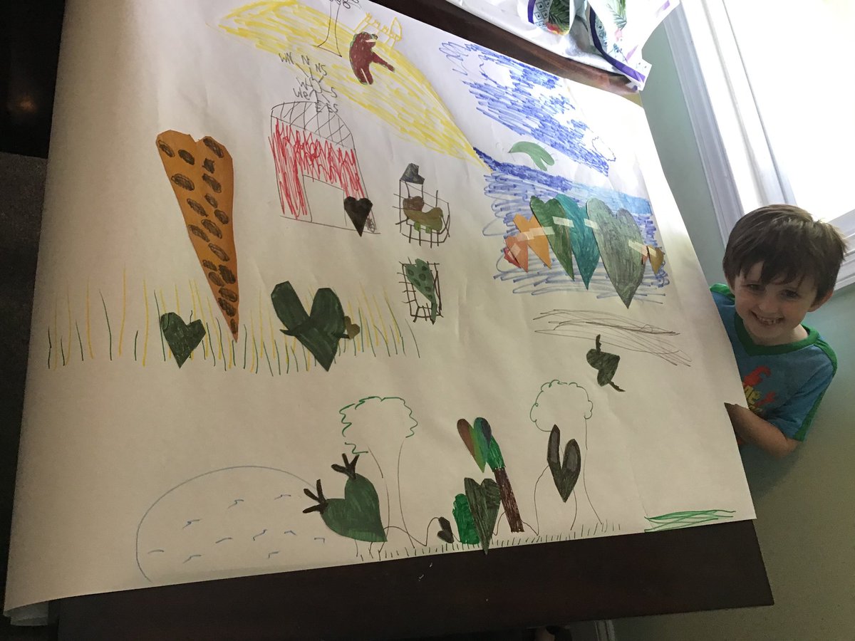 mrsrouseroom21's tweet photo. Will showed his artistic creativity by designing a mural with heart-shaped animals in their natural habitats❤️ 🎨  @GraceParkElem                               #gpp https://t.co/JTZWPJU17u