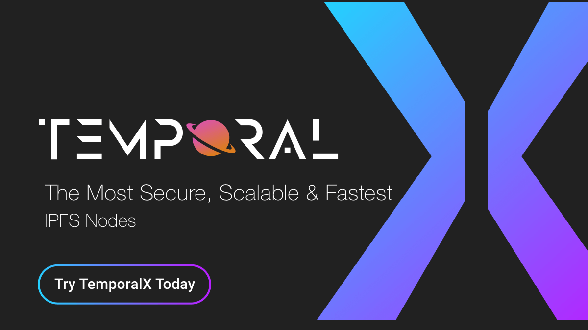 Temporalcloud's tweet image. #IPFS for big data needs that&apos;s easy to use for ANY application.

 🚀 S3 on Top of IPFS
🔥 Built-in data replication 
👨‍💻 gRPC API for seamless integration
🔧 Flexible configuration 
💪 Reliable, Efficient and Powerful 

temporal.cloud/temporalx/