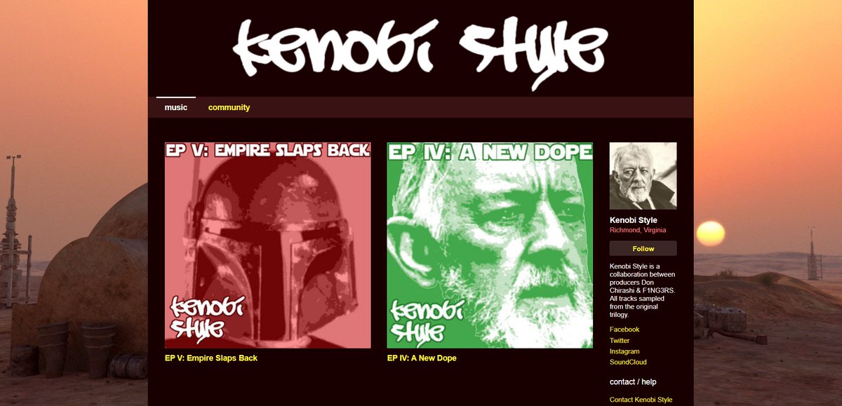 KenobiStyle's tweet photo. Happy #MayThe4th 

Both albums still name your price on Bandcamp. https://t.co/b8OBkc7kbf