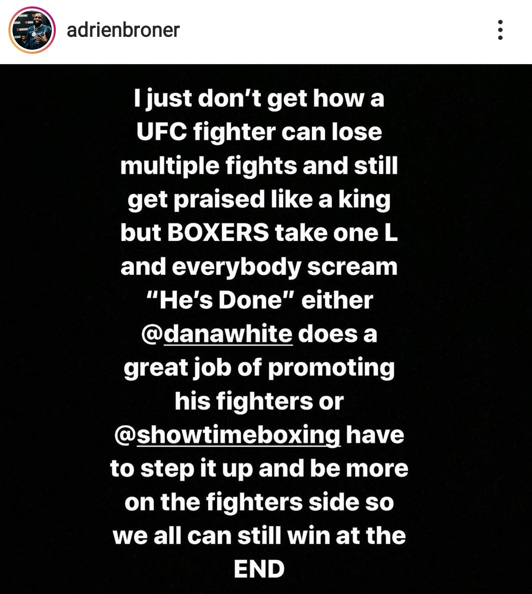 BreakMediaInc's tweet photo. .@AdrienBroner speaking that language we're too familiar with.
#ContentOverEverything https://t.co/htrTBLuEu2