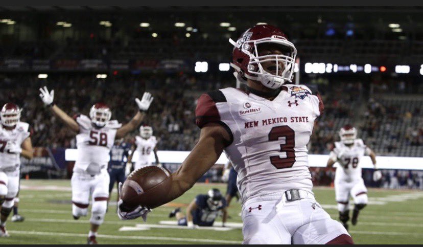 TyEly34's tweet photo. I am very BLESSED to say that I have received a PWO to @NMStateFootball!!!Thank you @CoachRonPentz !!!🙏🏽#GoAggies https://t.co/VHboGiXGTc