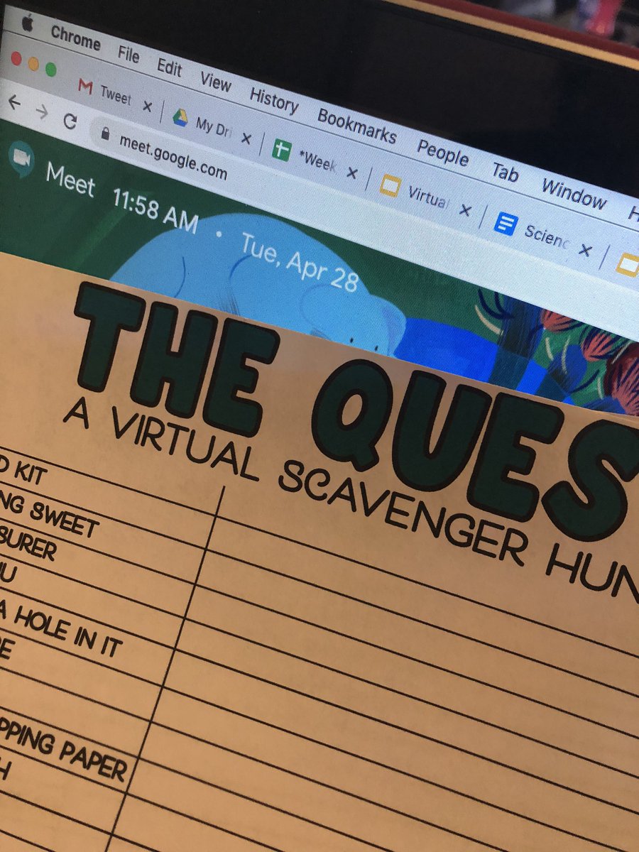 Doan_ScienceSS's tweet photo. Had fun with my students virtually and learning about some of their “favorites”. #VirtualGameTime #scavengerhunt #showmeyourfavoritesnack @GreenwaysIntSch #wearegladiators  #CISDRocks https://t.co/Xgde9Yyl6T