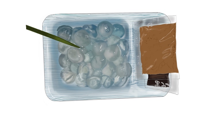 スーパー売上no 1 あの青いトレーのわらび餅は 懐かしむん