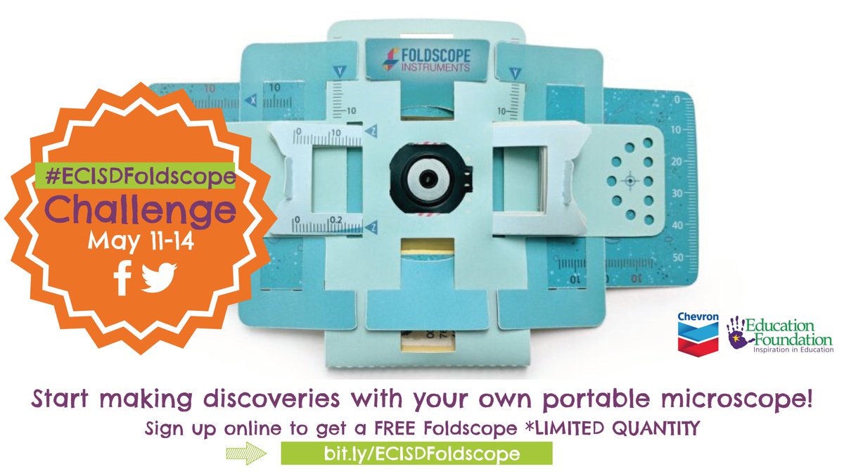 PICKeducation's tweet photo. Join the #ECISDFoldscope Challenge! Check out today's ECISD @ Home TV episode to learn more! https://t.co/sEDXqt2Eks https://t.co/XffLlucAmA
