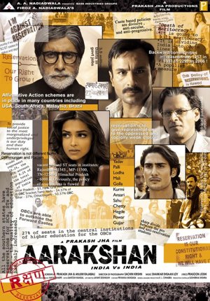 72nd Bollywood film: #AarakshanThis movie has a great casting (Big B, Saif, Manoj, Deepika, Prateik) and interesting topic, but it's too conventional and it lacks intensity. Still an alright watch, even if it falls a bit short.  #HindiCinema #DeepikaPadukone  #SaifAliKhan