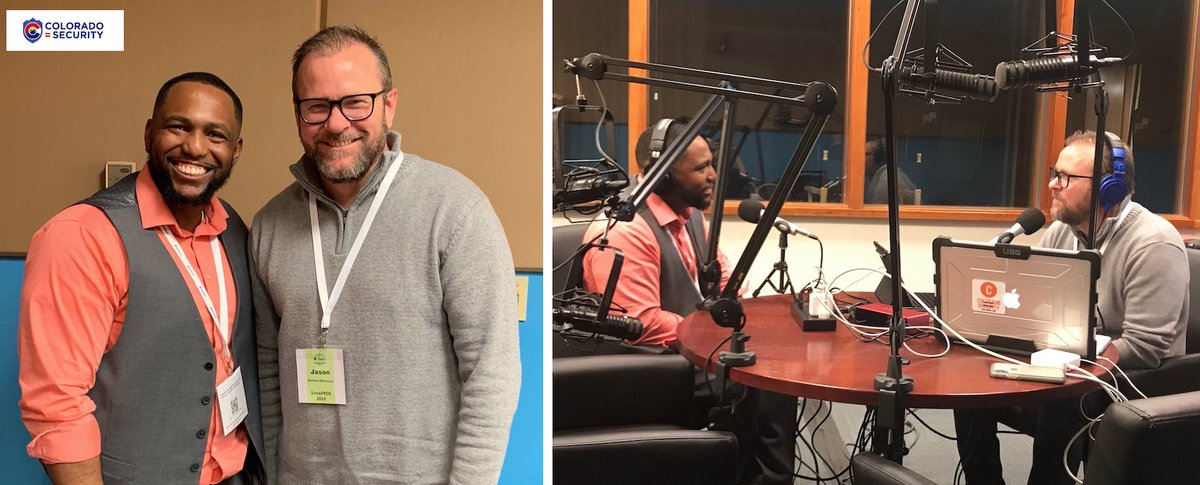 Jason Jaques (@jasonjaquestech) on Twitter photo Hope you catch this week's <a href="/CO_Security/">Colorado = Security</a> podcast episode. It's my interview with <a href="/ErikJHuffman/">Dr. Erik J. Huffman</a>!
Visit: colorado-security.com and follow hosts: <a href="/abwoodrow/">Alex Wood</a> <a href="/robbreck/">Robb Reck</a>
#thoughtleaders #security #cybersecurity #Colorado #podcast Hope you catch this week's <a href="/CO_Security/">Colorado = Security</a> podcast episode. It's my interview with <a href="/ErikJHuffman/">Dr. Erik J. Huffman</a>!
Visit: colorado-security.com and follow hosts: <a href="/abwoodrow/">Alex Wood</a> <a href="/robbreck/">Robb Reck</a>
#thoughtleaders #security #cybersecurity #Colorado #podcast