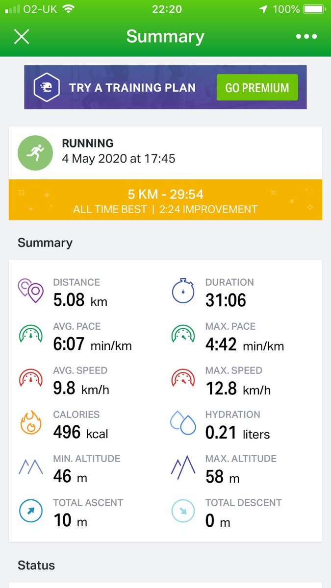 morris_emma's tweet photo. Did better than I thought!  5k sub 30 mins (just 😁) #running #5k #sub30mins #goals https://t.co/jVsvMr6ygr