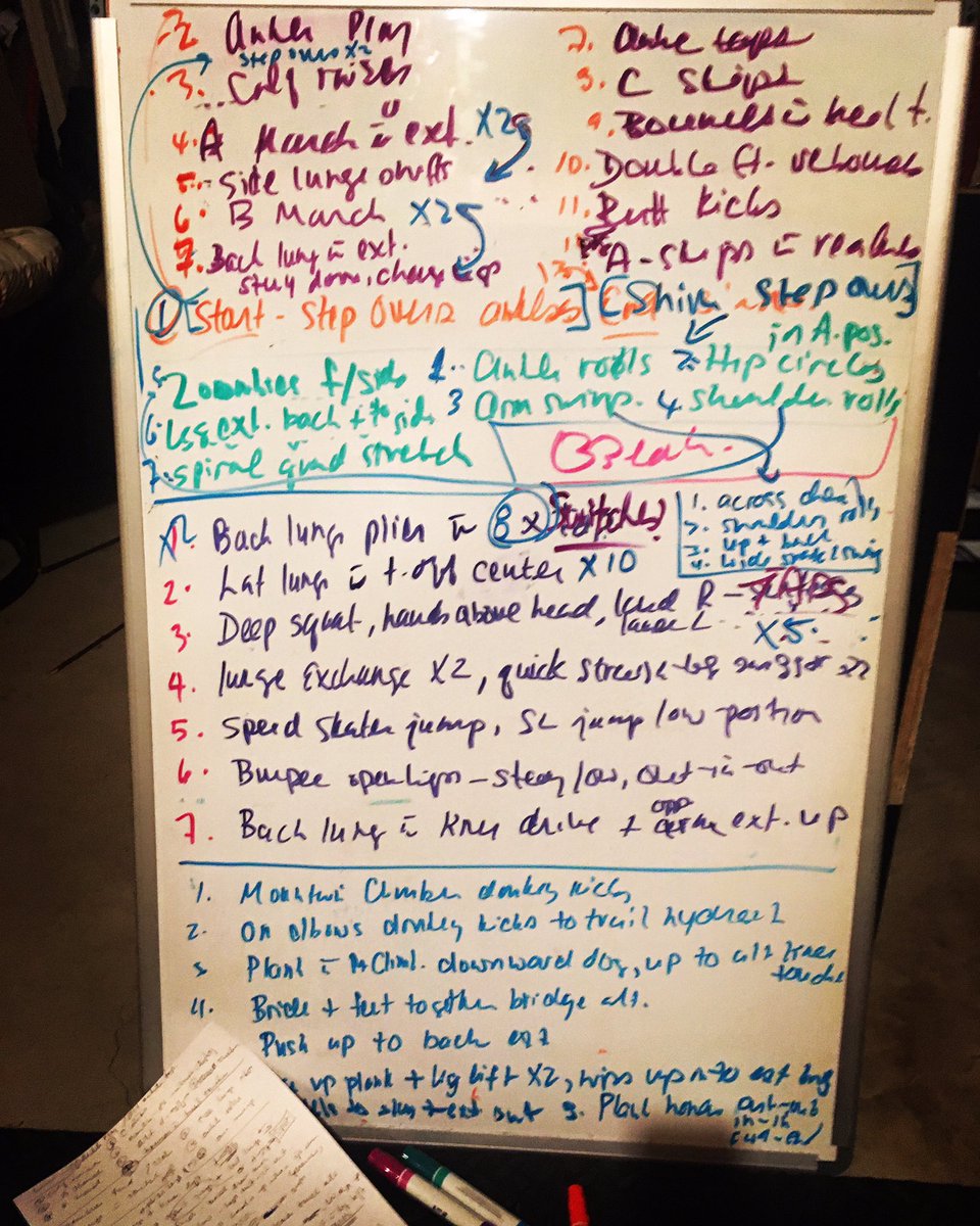 The only reason the athletes I coach need to rely on me; to translate my workouts. Prep for “Power Monday”, modified for track &amp; field Zoom training sessions! 💪
#zoomworkout #athletics #athletedevelopment #coachlife #calgaryfitness