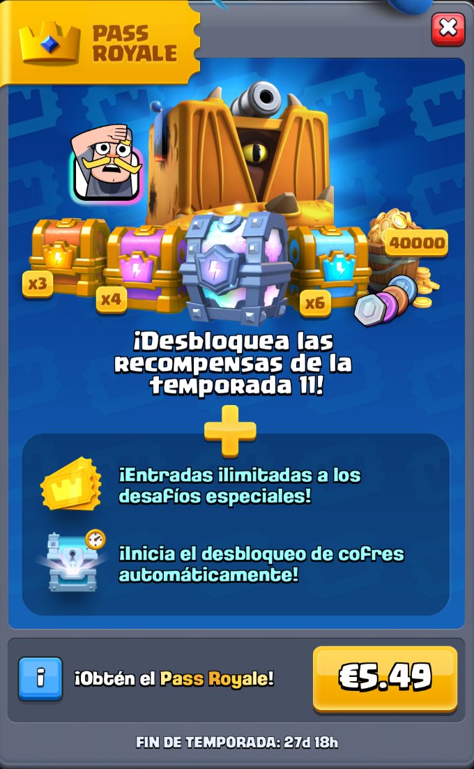 🚨¡SORTEO DE 10 PASES ROYALE!🚨

Participa aquí, muy fácil: gleam.io/5YRAw/sorteo-d…

Opcional: usa código "MALCAIDE" en la tienda de Clash Royale!

¡Ganadores el Viernes! ¡Los premios por PayPal! 

❤️🔃

<a href="/Varik0/">Varik0</a> calbo