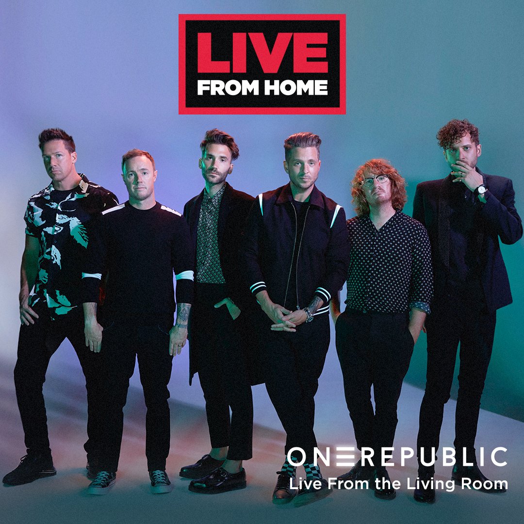 OneRepublic's tweet image. We’ll be #LiveFromHome today at 4pm PT / 7pm ET.  livenation.com/livefromhome #TogetherApart