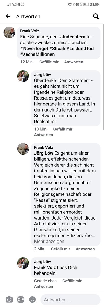 frankvolz's tweet photo. Wenn irgendwelche Leute meinen, sie könnten die #Shoah für ihre billige populistische Meinungsmache missbrauchen, kann und sollte man schon Mal deutlich werden... #Standup #sayitclear https://t.co/e4Alf4CZH1