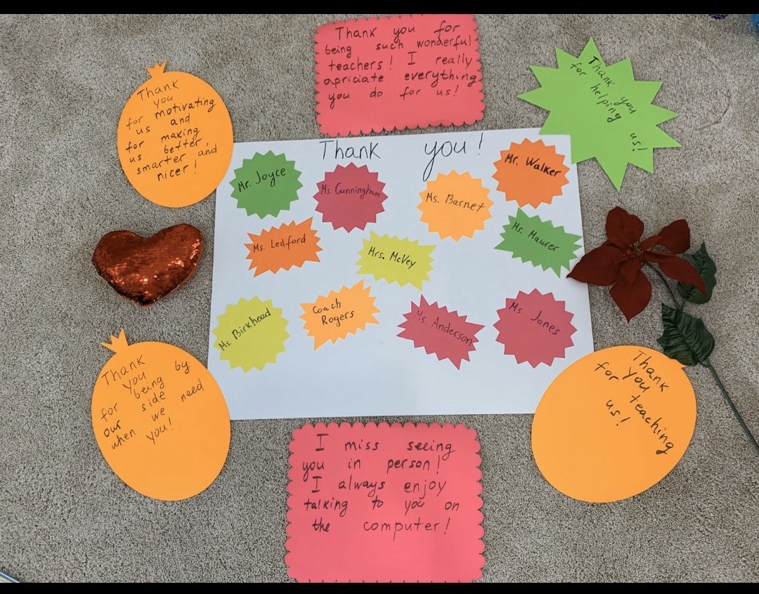 2nd grader Evelina Kashirets shows her teacher appreciation in a creative way!