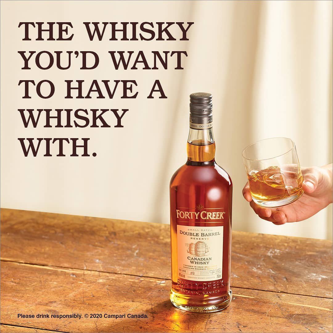 CampariGroupCA's tweet photo. Celebrating 20 years of award-winning distilling, @WeAreFortyCreek is Ontario’s original craft whisky and was recently named Whisky Maker and Whisky of the Decade. #WhiskyStraightUp #ToastingLifeTogether https://t.co/5uBdD4yVl9