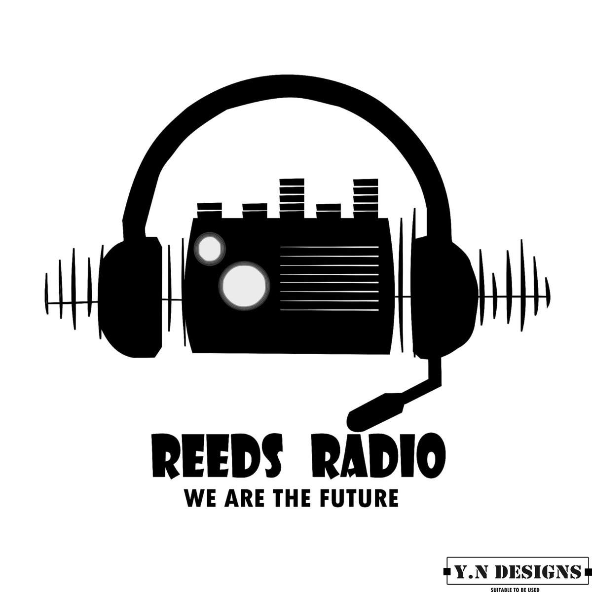 #ReedsRadio Logo #SuitableToBeUsed #YNDesigns