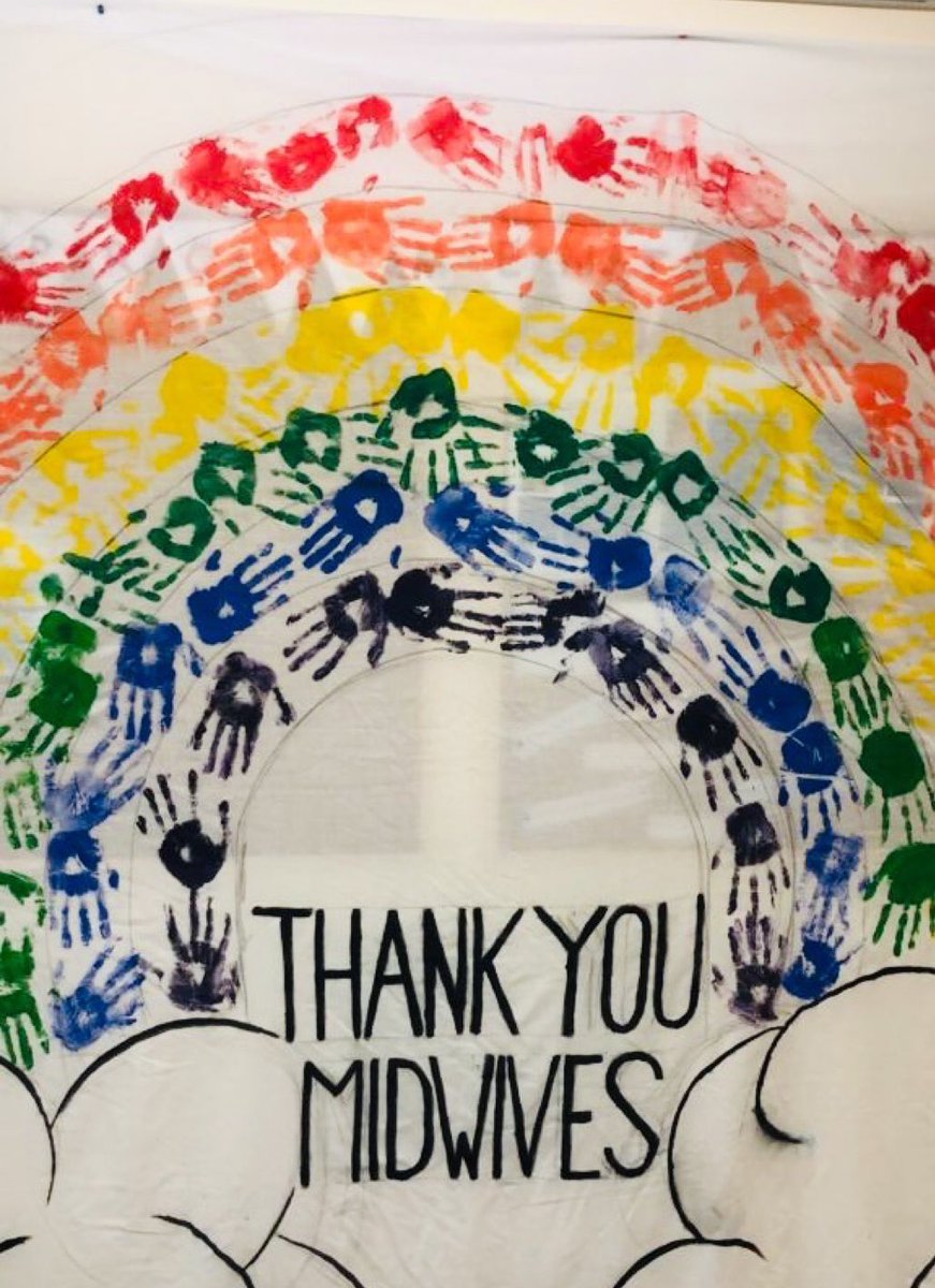 OakwoodHorley's tweet photo. Well done to Mrs Carroll and students for another fantastic banner.  This time to show appreciation for @MaternitySash in time for their #IDM2020 celebrations tomorrow. #NHSThankYou https://t.co/AcDQrBctRt